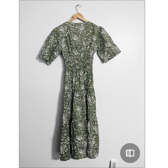 Lusana New! Tori Poplin Neve Tropical Vacation Midi Dress - Picture 3 of 6